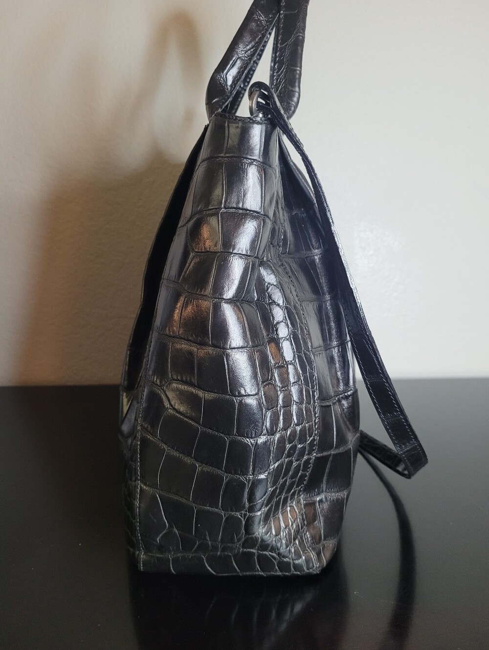 Furla croc embossed tote bag - Picture 4 of 14